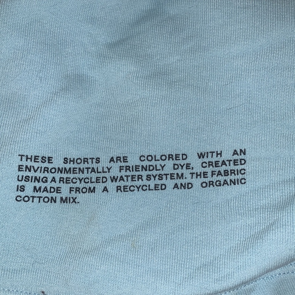 Pangaia Light Blue Casual Shorts - Picture 2 of 3